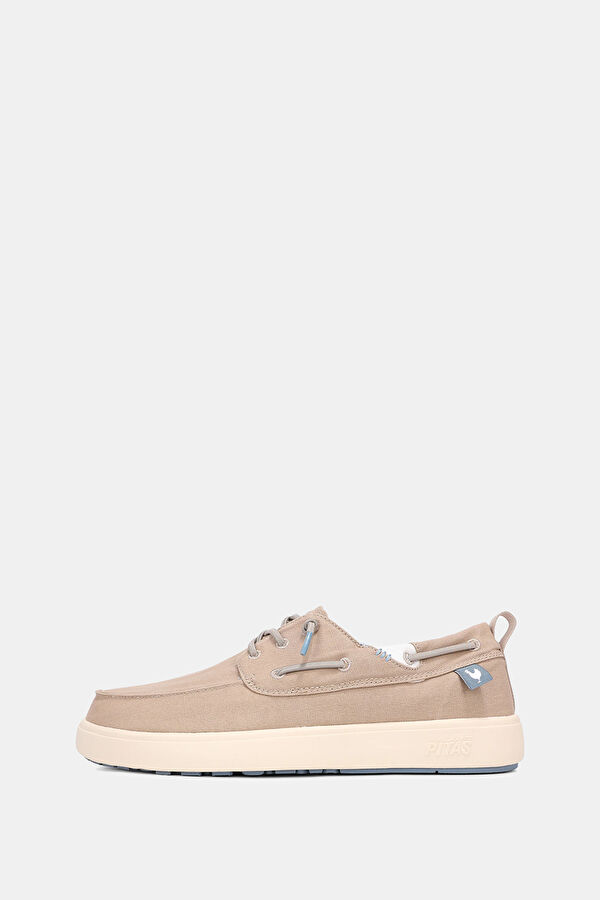 Maui Beige Men's Boat Shoe 7