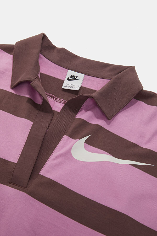 Purple Polo Collar Women's T-Shirt 3