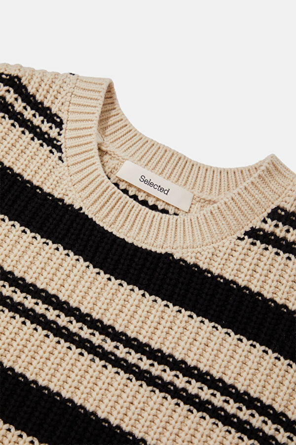 Black Striped Women's Sweater 3
