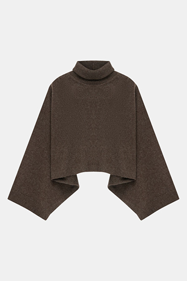 Brown Wool Women's Sweater
