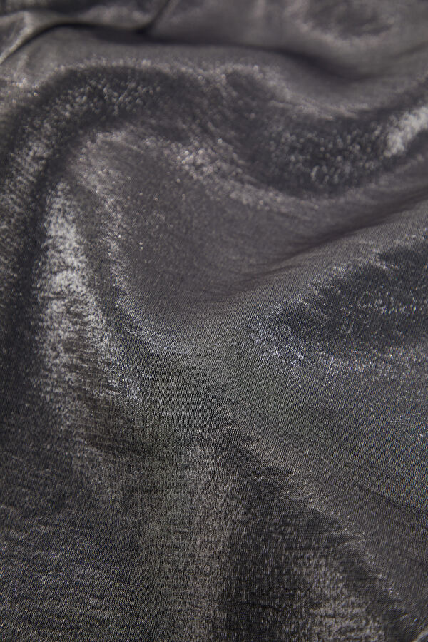 Siyah Wide Leg Viskoz Kadın Pantolon 7