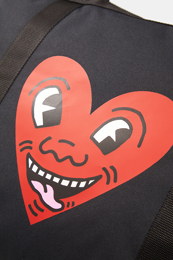 X Keith Haring Travel Tote Black Bag 5