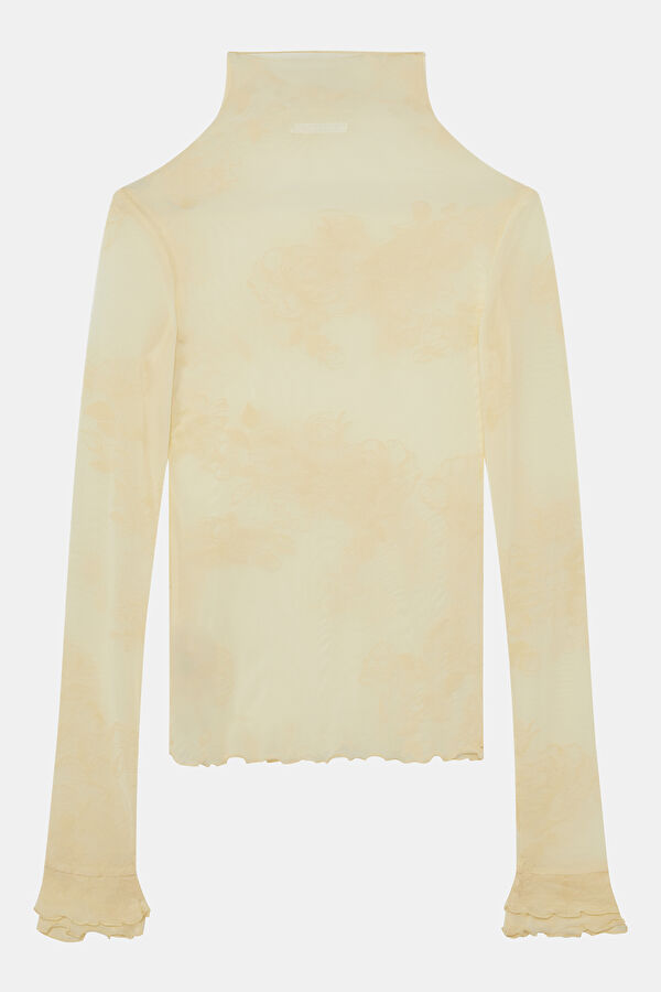 Açık Sarı Uzun Kollu Kadın Bluz 2