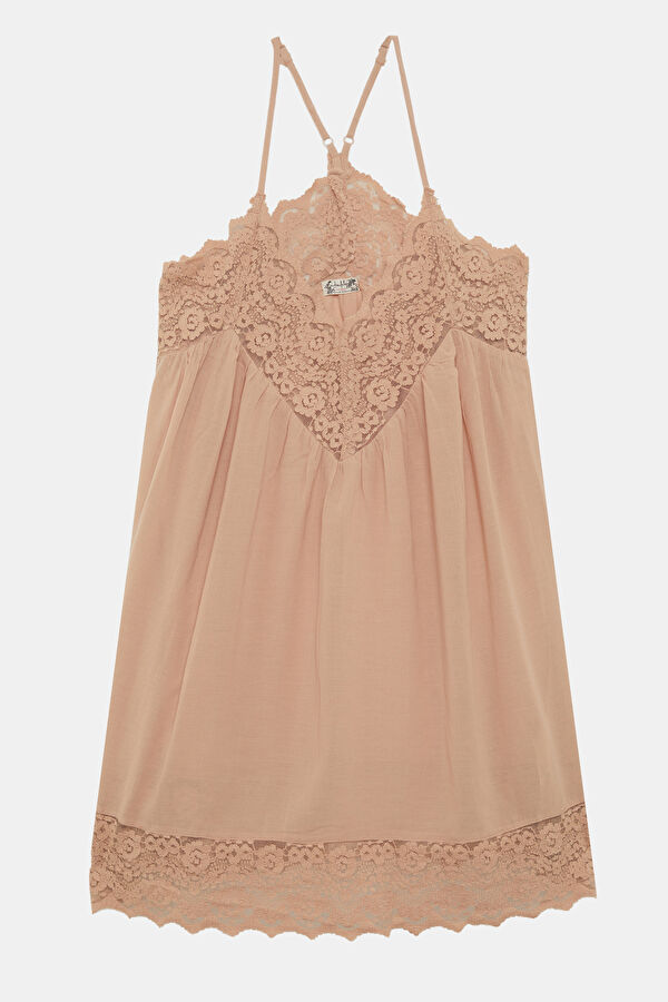 Beige Mini Women's Dress