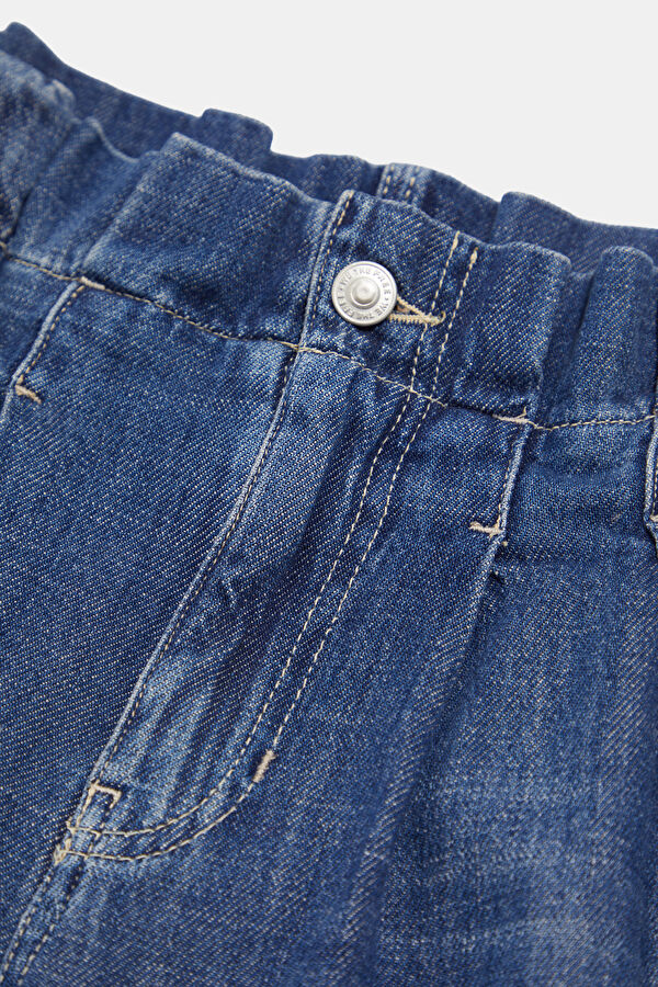 Blue Women's Wide Leg Jean Pants 6
