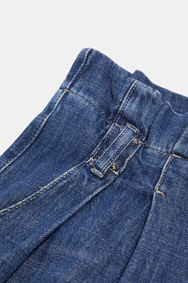 Blue Women's Wide Leg Jean Pants 7