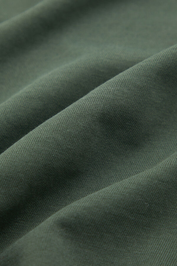 Relax Fit Dark Green Crew Neck Men's T-Shirt 4