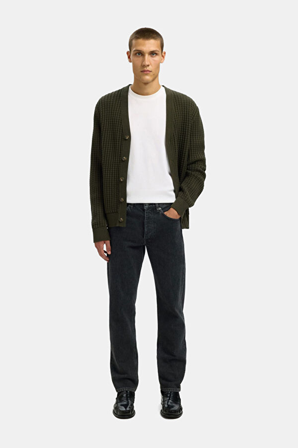 Antrasit Straight Erkek Jean Pantolon 4