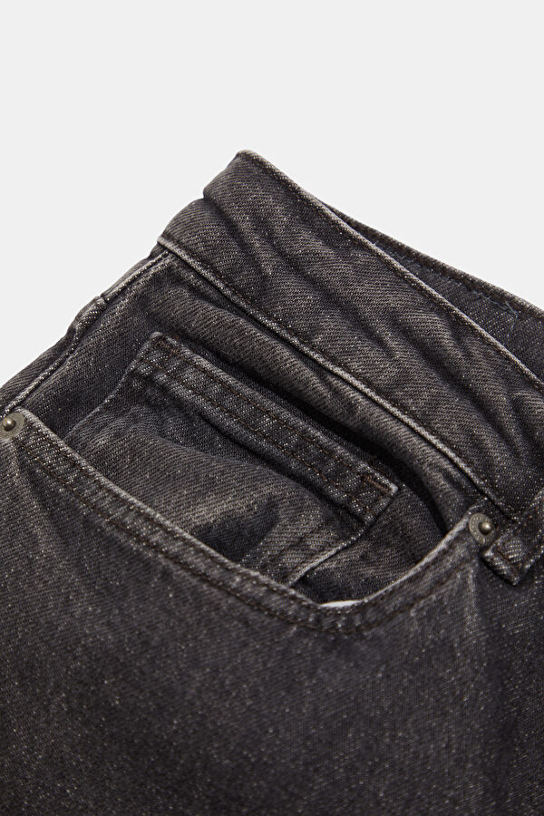 Antrasit Straight Erkek Jean Pantolon 7