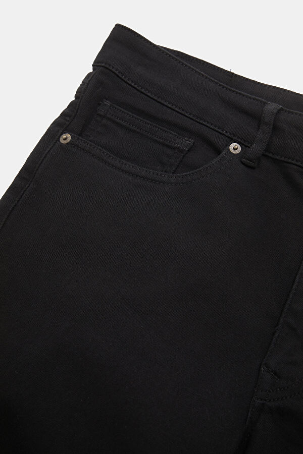Black Straight Leg Jeans Men's Pants 4