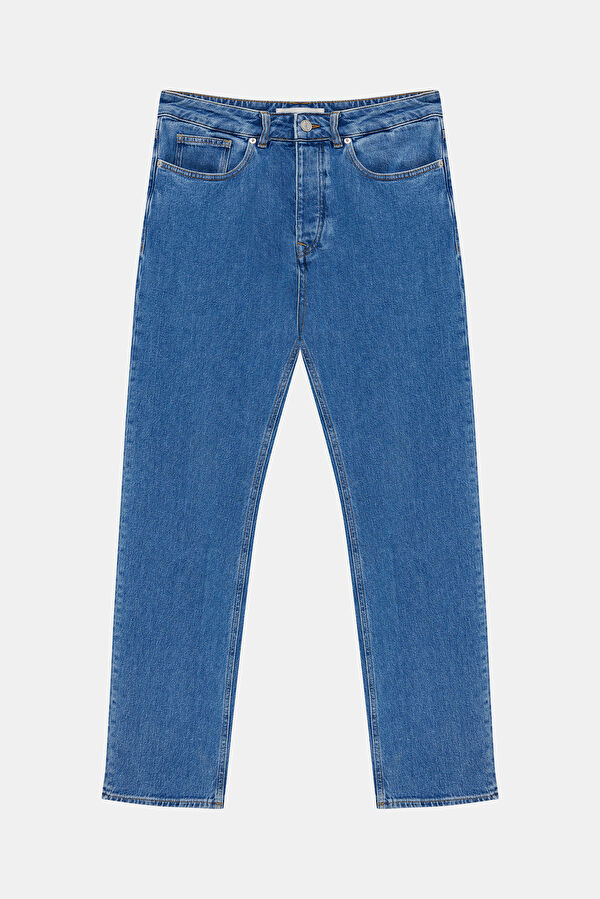 İndigo Straight Erkek Jean Pantolon