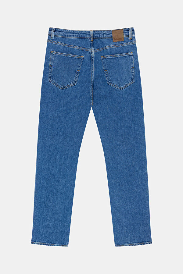 İndigo Straight Erkek Jean Pantolon 5