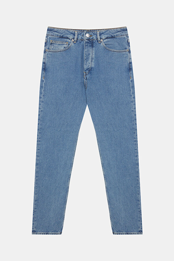 Light Blue Tapered Fit Men's Jeans