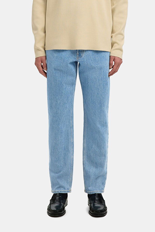 Light Blue Tapered Fit Men's Jeans 2