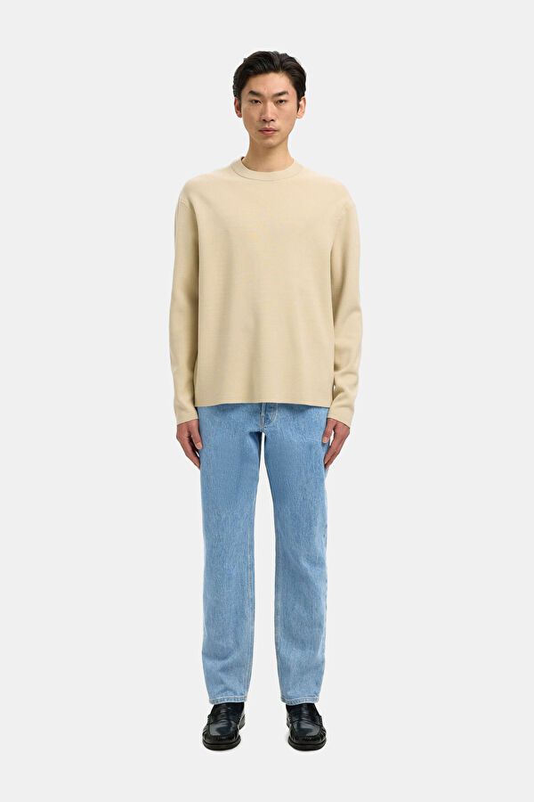 Light Blue Tapered Fit Men's Jeans 4