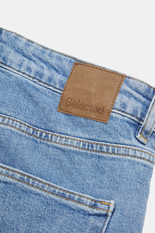 Light Blue Tapered Fit Men's Jeans 8