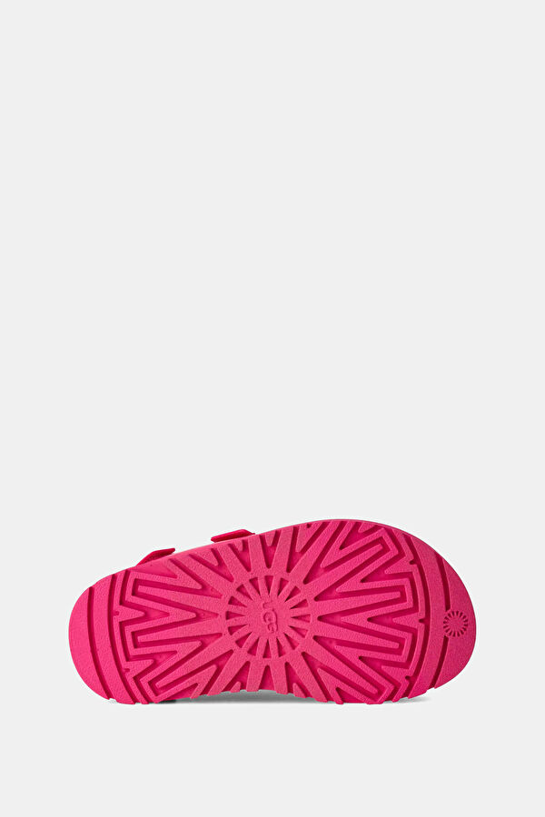 GoldenGlow Glossy Sparkles Fuchsia Children's Sandals 7