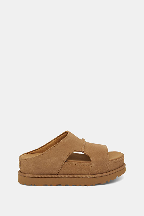 Goldenstar Hi Cutout Tan Women's Slippers