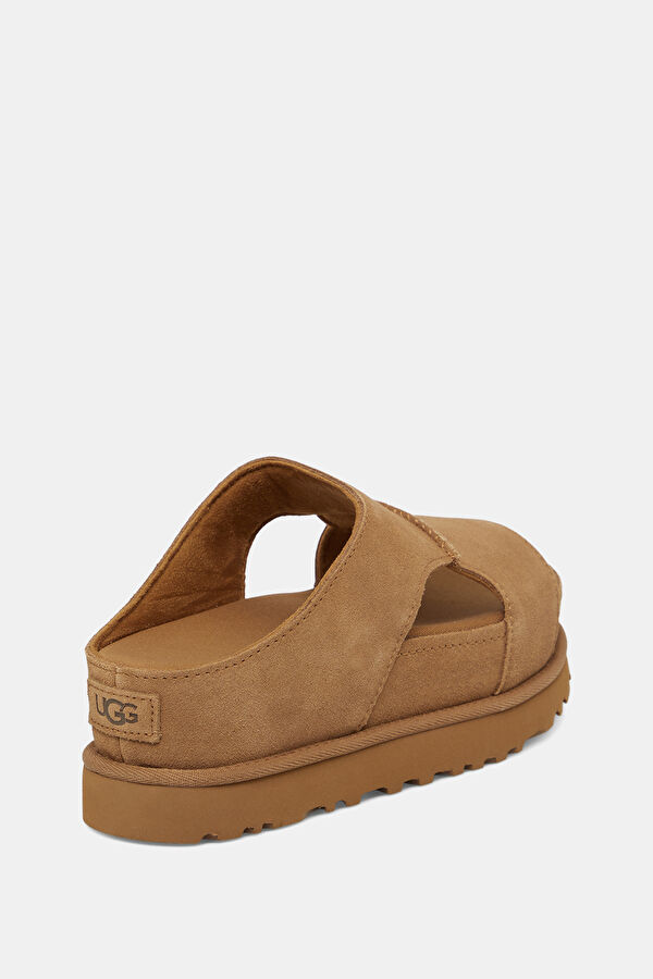 Goldenstar Hi Cutout Tan Women's Slippers 3