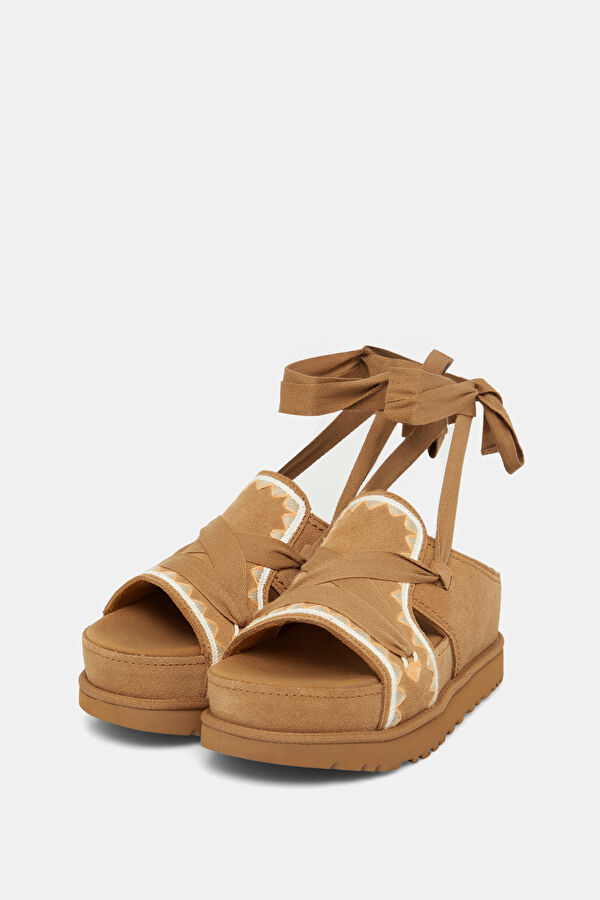 Goldenstar Hi Artistitch Tan Women's Sandals 2