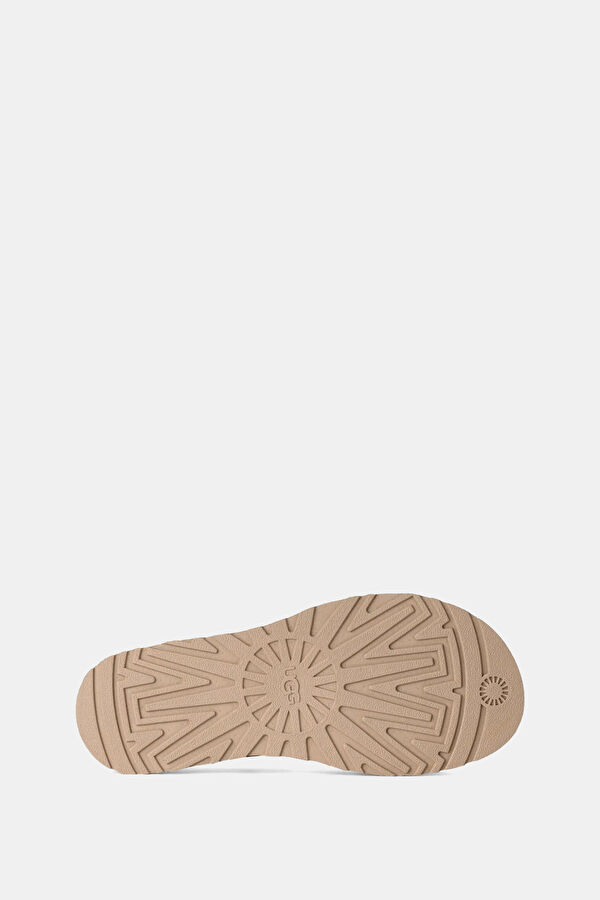 GoldenGaze Embossed Ankle Wrap Açık Bej Kadın Sandalet 7
