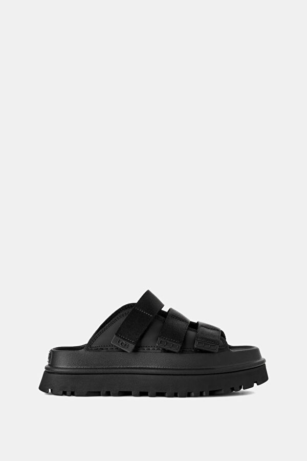 GoldenGlow Black Women's Slippers