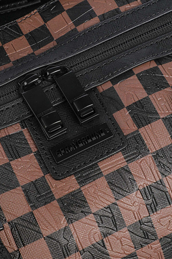 Check 2 Emboss Duffle Kahve Çanta 3