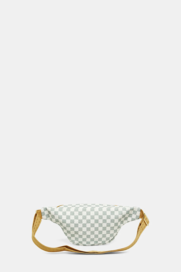 Graff Embossed Cream Check Savvy Gri Çanta 3