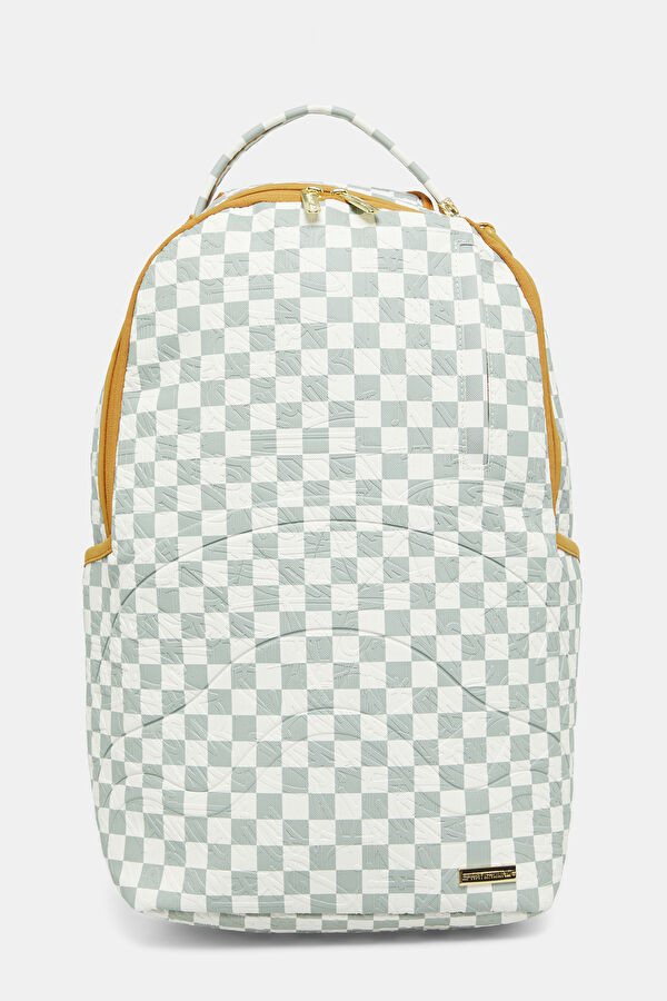 Graff Embossed Cream Check Krem Çanta