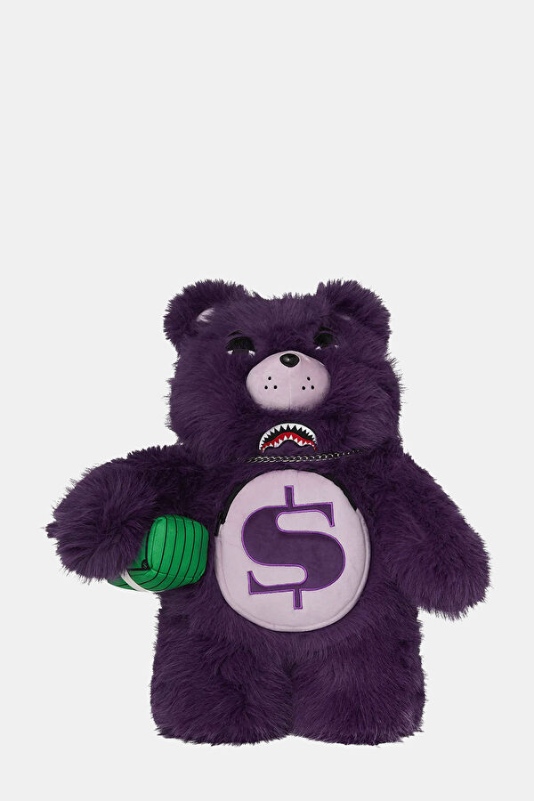 Fur Cray Purp Moneybear Mor Çanta