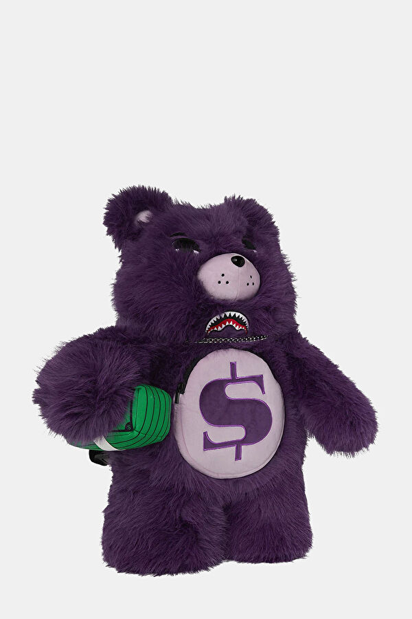 Fur Cray Purp Moneybear Mor Çanta 2