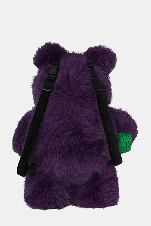 Fur Cray Purp Moneybear Mor Çanta 4