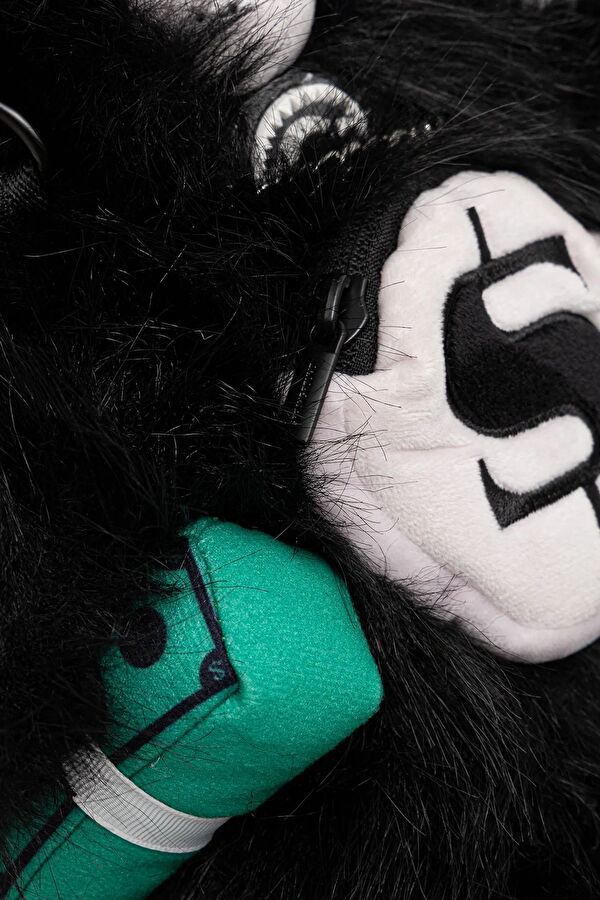 Fur Cray Black Bear Cub Siyah Çanta 5
