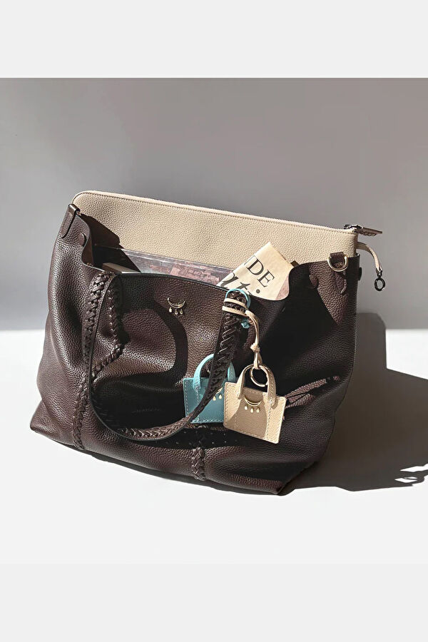 Dark Brown Leather Bag 4