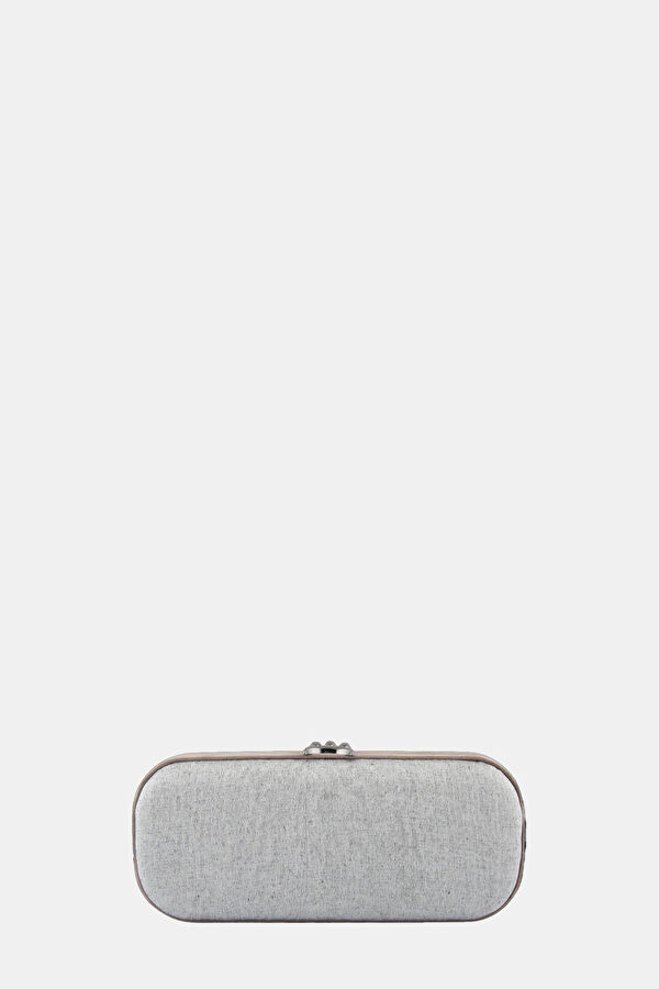Silver Satin Bag
