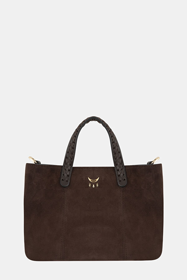 Mini Hemithea Brown Suede Bag 3