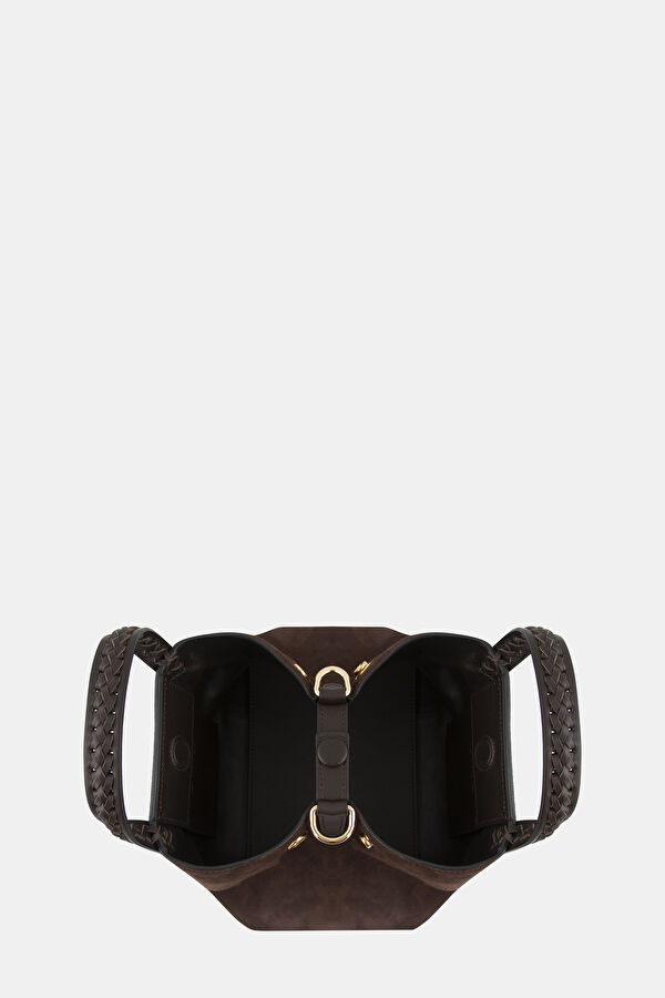 Mini Hemithea Brown Suede Bag 5