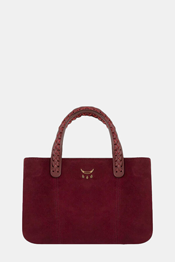 Maroon Suede Bag