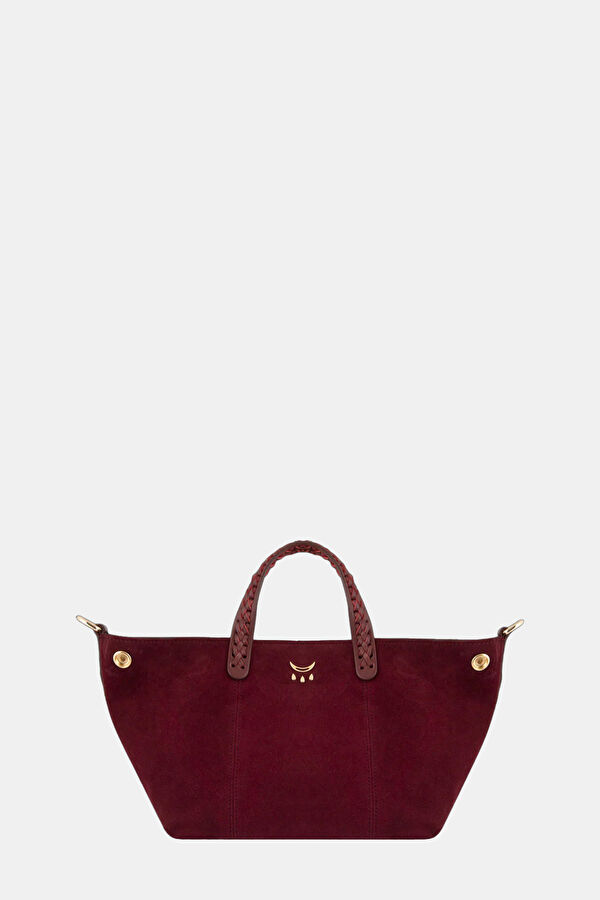 Maroon Suede Bag 2