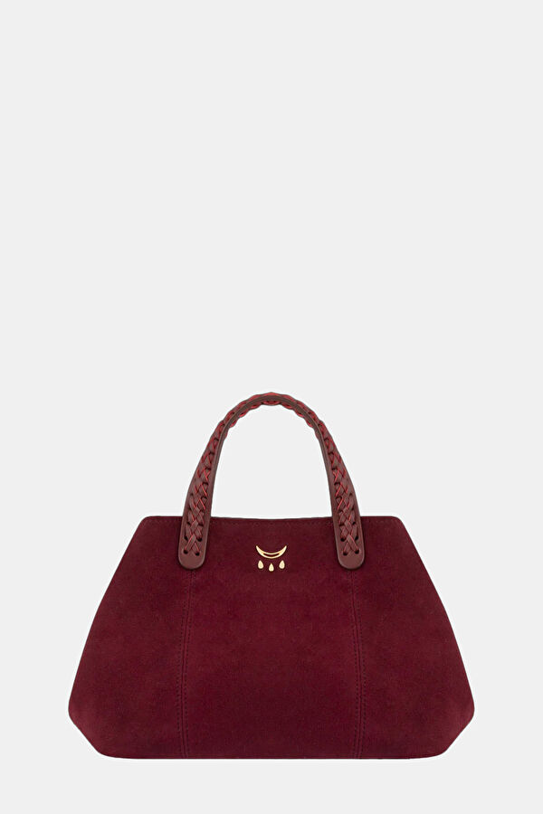 Maroon Suede Bag 3