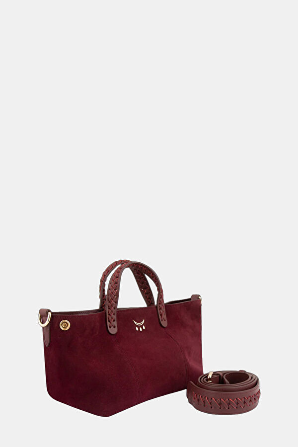 Maroon Suede Bag 4