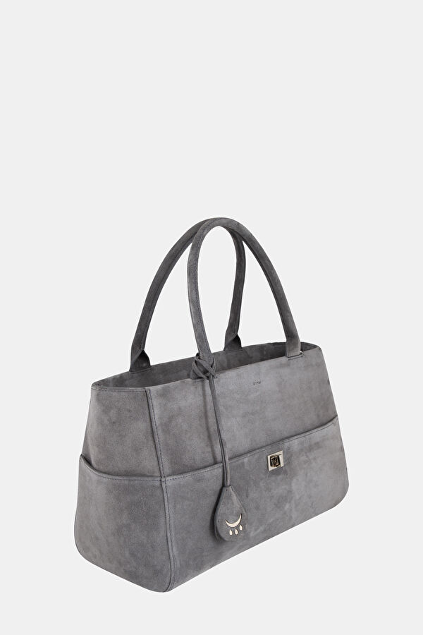 Grey Suede Bag 2