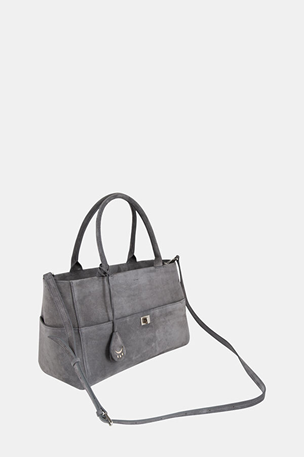 Grey Suede Bag 3