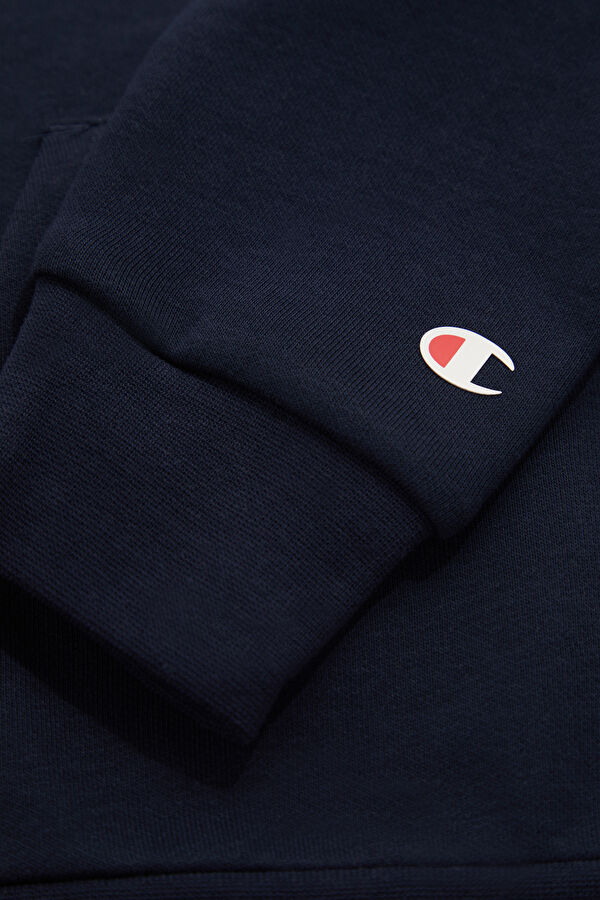 Lacivert Relax Kalıp Kapuşonlu Çocuk Sweatshirt 5