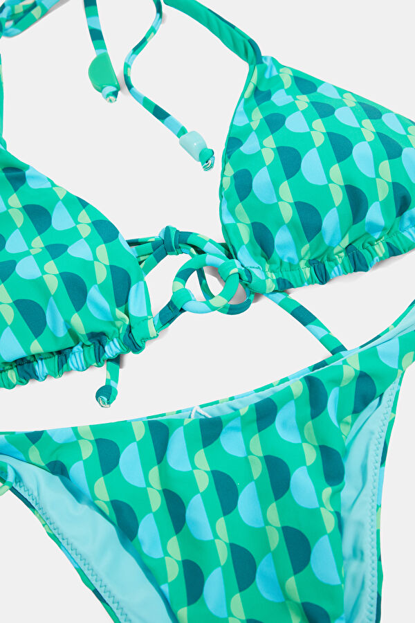 Yeşil Desenli Kadın Bikini 4