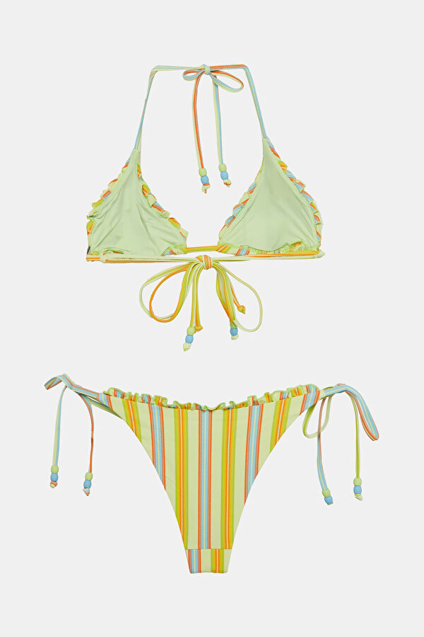 Mavi Desenli Kadın Bikini 2