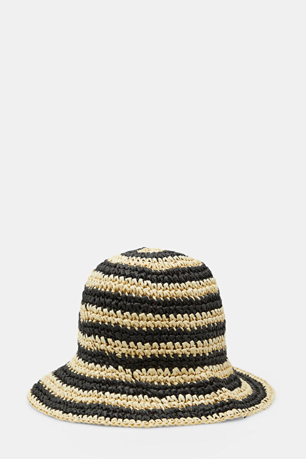 Beige Raffia Hat 2