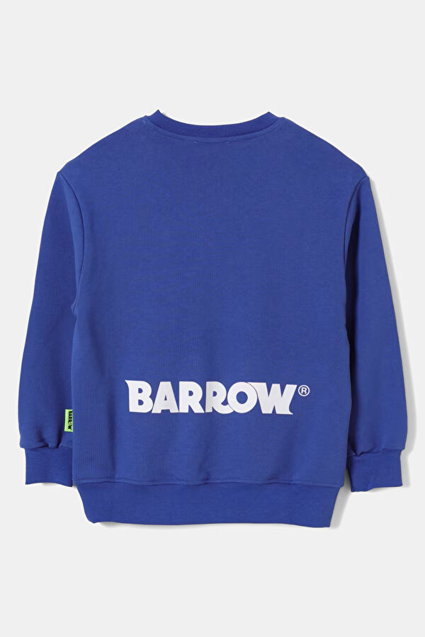 Mavi Kapuşonlu Çocuk Sweatshirt 2