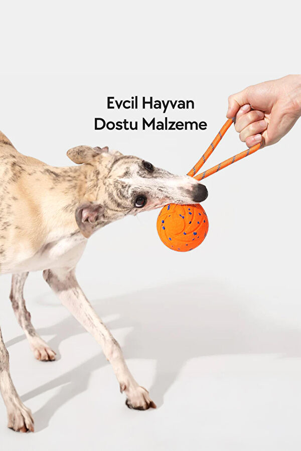 Turuncu Akıllı İnteraktif Köpek Oyuncağı İpli 2