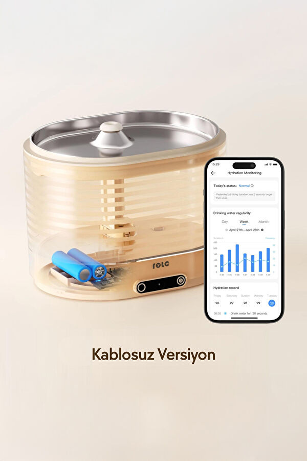 Rola Kablosuz Su Pınarı 2 Litre 3